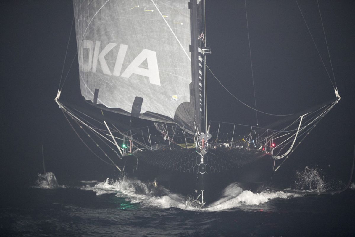 Thomson first across the line but states 'I do not deserve to win the Route du Rhum'